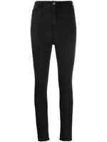 Emporio Armani jean skinny à taille haute - Noir