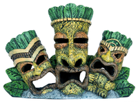 Superfish Deco Tiki Triple Brown - Handgeschilderde Milieuvriendelijke Aquariumdecoratie