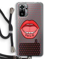 Yolo Denise: Xiaomi Redmi Note 10S Transparant Hoesje met koord