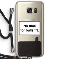 No time: Samsung Galaxy S7 Transparant Hoesje met koord