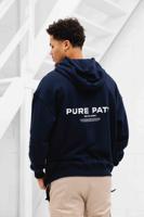 Pure Path Signature Hoodie Heren Donkerblauw - Maat S - Kleur: Donkerblauw | Soccerfanshop