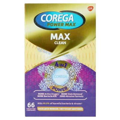 Corega Max Clean - 66 tabletten