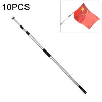 10 stuks 3M 3 knopen multifunctionele telescopische RVS onderwijs Stick gids vlaggenmast signaal vlag