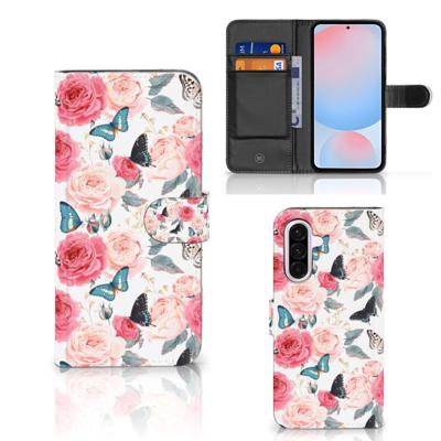 Samsung Galaxy A56 Hoesje Butterfly Roses