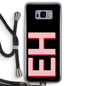 Monogram: Samsung Galaxy S8 Transparant Hoesje met koord