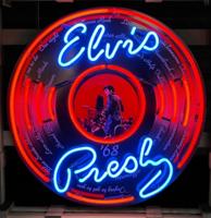 Elvis Presley &apos;1968 Comeback Special&apos; LP Neon Verlichting XL - 100 x 100 cm