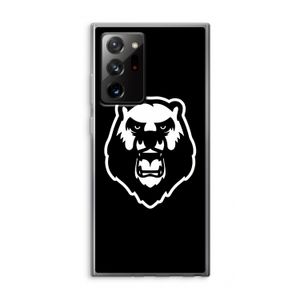 Angry Bear (black): Samsung Galaxy Note 20 Ultra / Note 20 Ultra 5G Transparant Hoesje