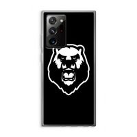 Angry Bear (black): Samsung Galaxy Note 20 Ultra / Note 20 Ultra 5G Transparant Hoesje