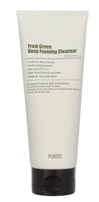 Purito Seoul From Green Deep Foaming Cleanser 150 ml Make-up verwijderaar en reiniger