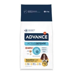 Advance Sensitive Medium Maxi met zalm en rijst hondenvoer 12 kg