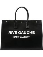 Saint Laurent grand sac cabas Rive Gauche - Noir - thumbnail