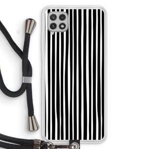 Stripes: Samsung Galaxy A22 4G Transparant Hoesje met koord