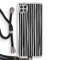 Stripes: Samsung Galaxy A22 4G Transparant Hoesje met koord