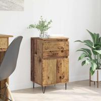 Dressoir met lade Oud hout 35 x 40 x 70 cm Bewerkt hout