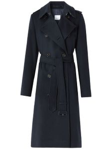 Burberry trench Kensington en cachemire - Bleu