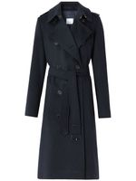 Burberry trench Kensington en cachemire - Bleu