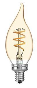 Nordlux LED tipkaars E14 3-21W 2200K filament spiraal gold dimbaar - 2760020