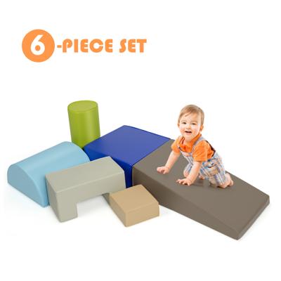 Kinderen Klimmen en Spelen 6-Delige Set Kinderen Gymnastiek Blokken voor Baby's om te Leren Kruipen Klimmen Lopen