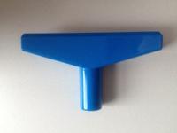 T-stuk 90 mm blauw voor profiel-1