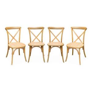 sweeek - Vintage houten bistrostoel (set van 4)