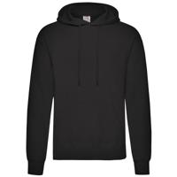 Fruit of the Loom Sweater - met capuchon - zwart - volwassenen - Hoodie
