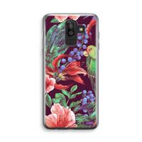 Papegaaien: Samsung Galaxy J8 (2018) Transparant Hoesje - thumbnail