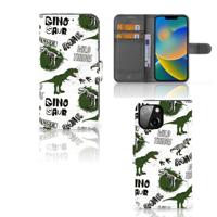 Telefoonhoesje | Met pasjeshouder | voor Apple iPhone 14 Dinosaurus