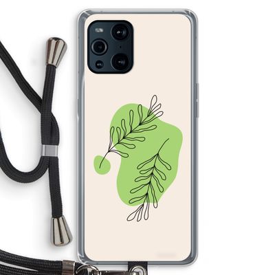Beleaf in you: Oppo Find X3 Pro Transparant Hoesje met koord