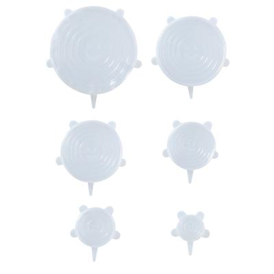 Alpina herbruikbare eco vershoud deksels - van rekbaar silicone - - 6x stuks in 6 formaten Alpina herbruikbare eco vershoud deksels - van rekbaar silicone - - 6x stuks in 6 formaten