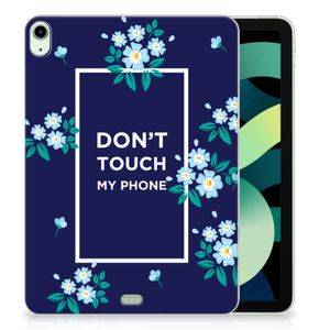 iPad Air (2020/2022) 10.9 inch Print Case Flowers Blue DTMP