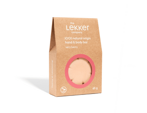 The LEKKER company Natuurlijke Hand & Body Bar Very Berry