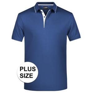 Poloshirt - grote maat - navy/wit - Golf Pro premium - heren - polo's - shirts