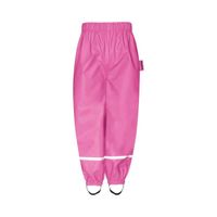 Playshoes regenbroek fleece gevoerd uni roze Maat - thumbnail