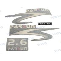 Parsun PAF2.6-07000000 - TOP COWLING STICKER FOR 2.6HP