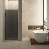 Nisdeur Wiesbaden Less 70x200 cm 8 mm Nano Rookglas Mat Zwart
