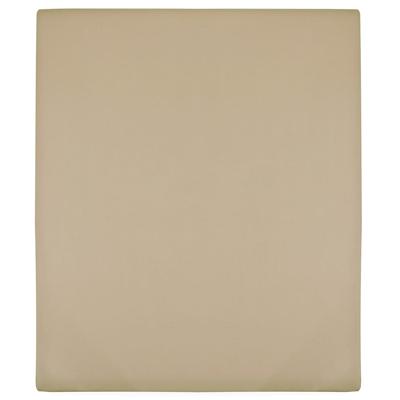 Hoeslakens jersey 2 st 160x200 cm katoen taupe