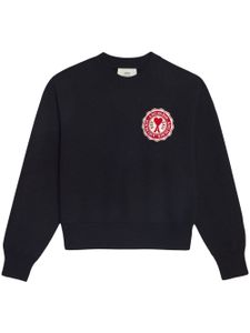 AMI Paris pull à logo Ami de Coeur - Noir