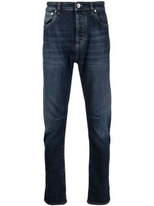 Brunello Cucinelli jean à coupe slim - Bleu
