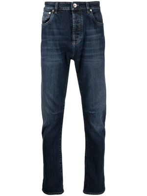 Brunello Cucinelli jean à coupe slim - Bleu