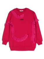 MSGM Kids t-shirt à logo brodé - Rose - thumbnail