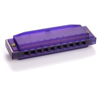 Hohner Translucent Harp C diatonische mondharmonica paars