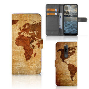 Nokia 2.4 Flip Cover Wereldkaart