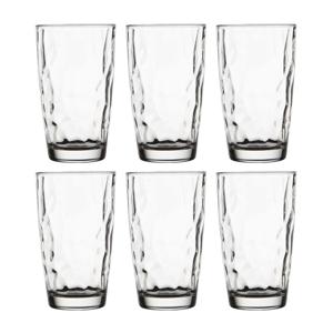 Tumbler waterglazen/sapglazen Diamond Dof - 12x stuks - 470 ml