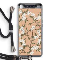 Blossoming spring: Samsung Galaxy A80 Transparant Hoesje met koord