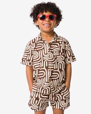 HEMA Kinderoverhemd print bruin (bruin)