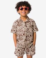 HEMA Kinderoverhemd print bruin (bruin)