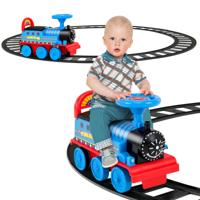 Rijden op Trein met 16 Stuks Sporen voor Kinderen Elektrisch Rijden op Speelgoed met Lichten & Geluiden Opbergdoos onder Zitplaats Rijden op Trein met 16 Stuks Sporen voor Kinderen Elektrisch Rijden op Speelgoed met Lichten & Geluiden Opbergdoos onder Zitplaats
