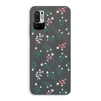 Small white flowers: Xiaomi Redmi Note 10 5G Transparant Hoesje