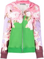 Valentino Garavani hoodie zippé à logo imprimé - Vert