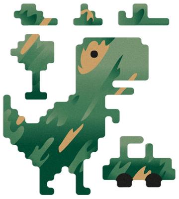 REFLECTIVE BERLIN Refl.sticker refl.berlin decals t-rex camouflage